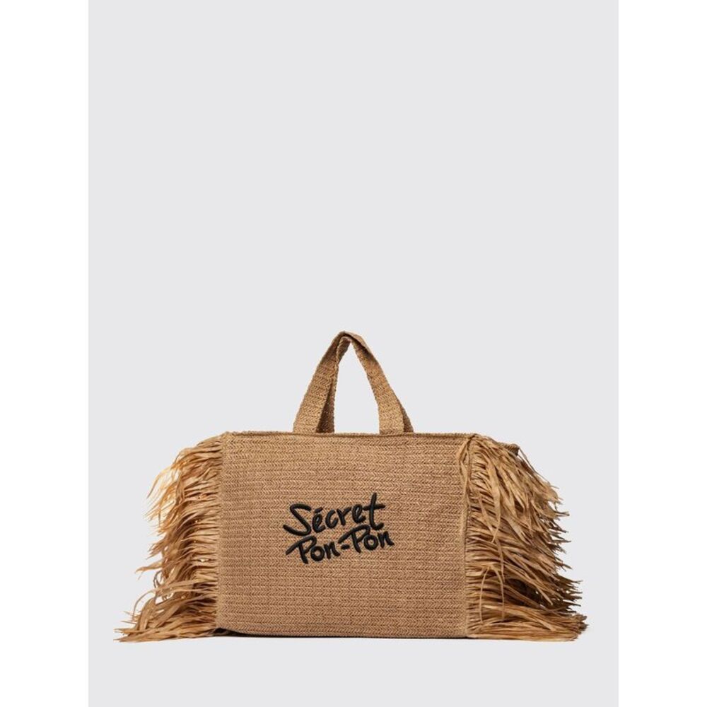 Secret Pon-Pon Tote Bag Woman Natural